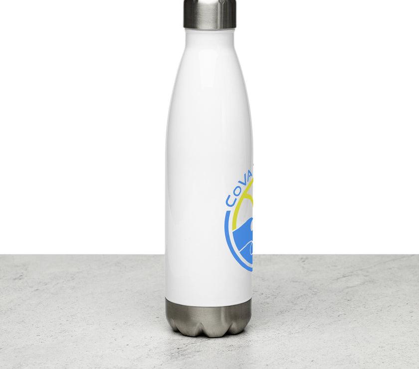 CoVA Tennis Ball & Waves Logo Stainless steel water bottle