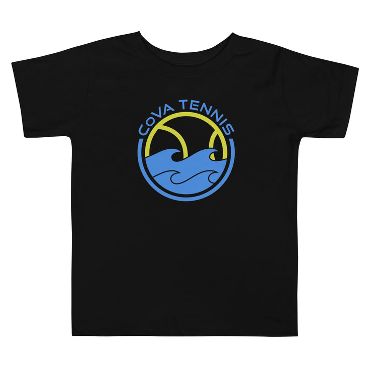 CoVA Tennis Ball & Waves Logo Toddler Short Sleeve Tee