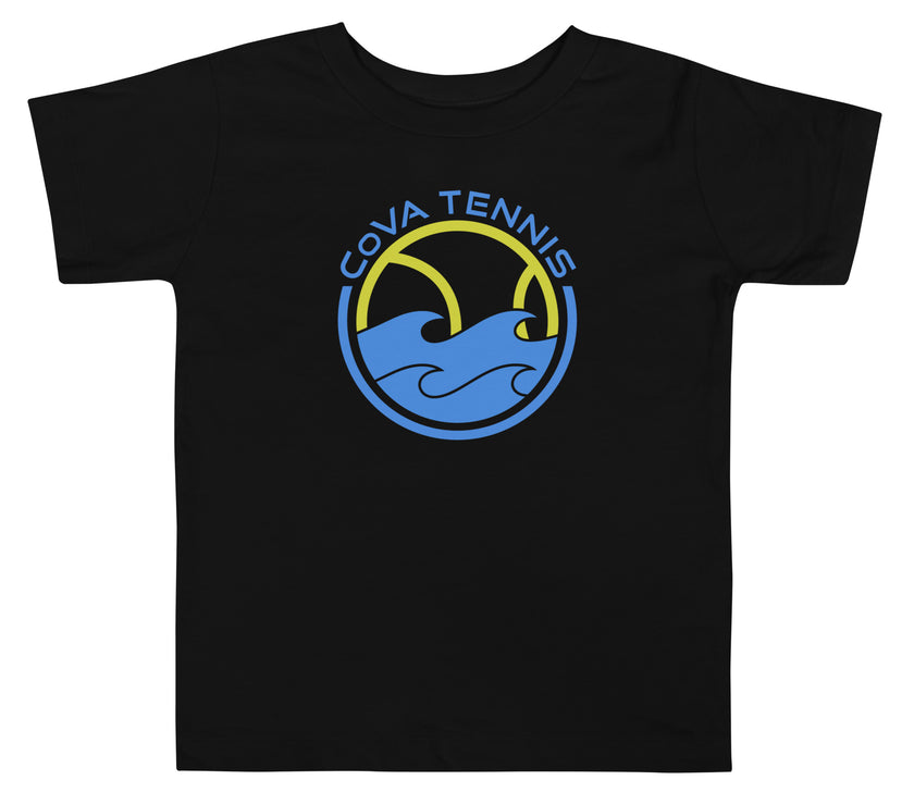 CoVA Tennis Ball & Waves Logo Toddler Short Sleeve Tee