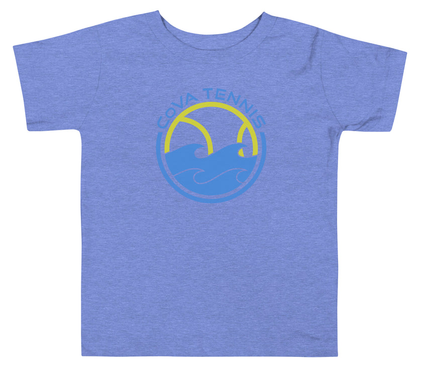 CoVA Tennis Ball & Waves Logo Toddler Short Sleeve Tee