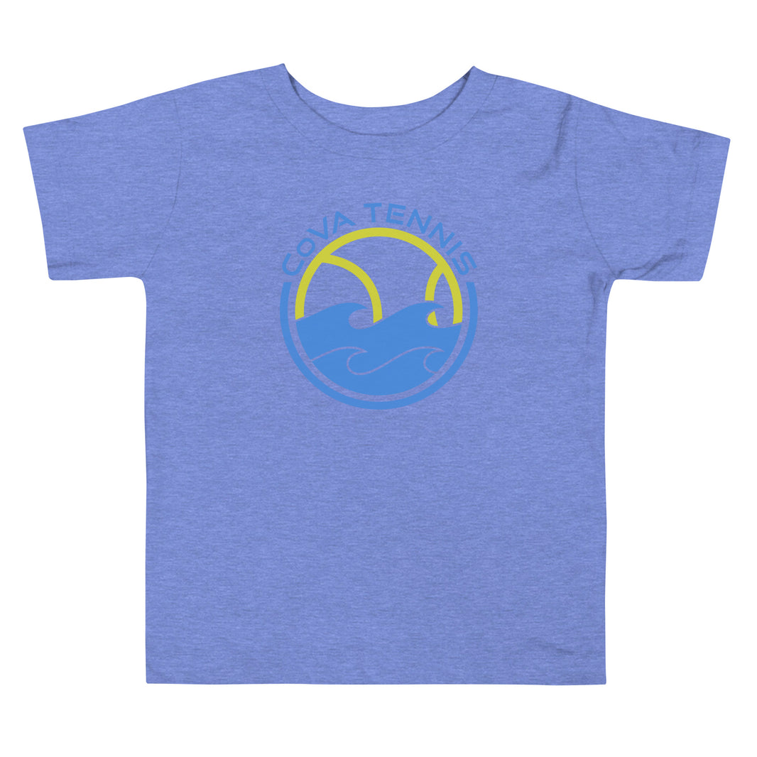 CoVA Tennis Ball & Waves Logo Toddler Short Sleeve Tee