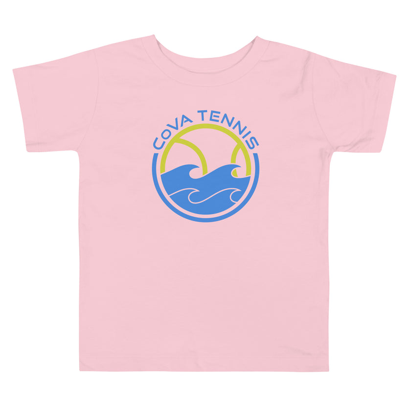 CoVA Tennis Ball & Waves Logo Toddler Short Sleeve Tee