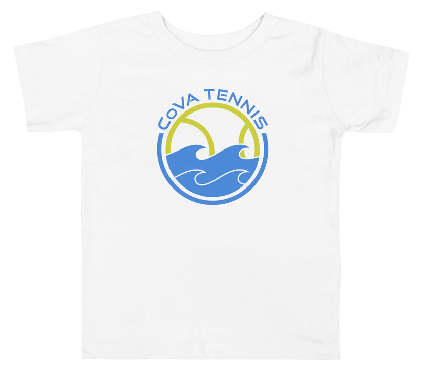 CoVA Tennis Ball & Waves Logo Toddler Short Sleeve Tee