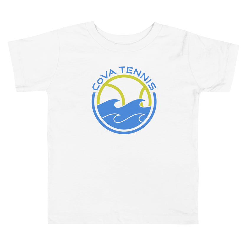 CoVA Tennis Ball & Waves Logo Toddler Short Sleeve Tee