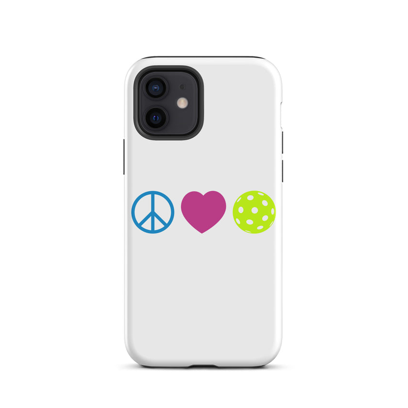 Peace Love Pickleball Tough Case for iPhone®