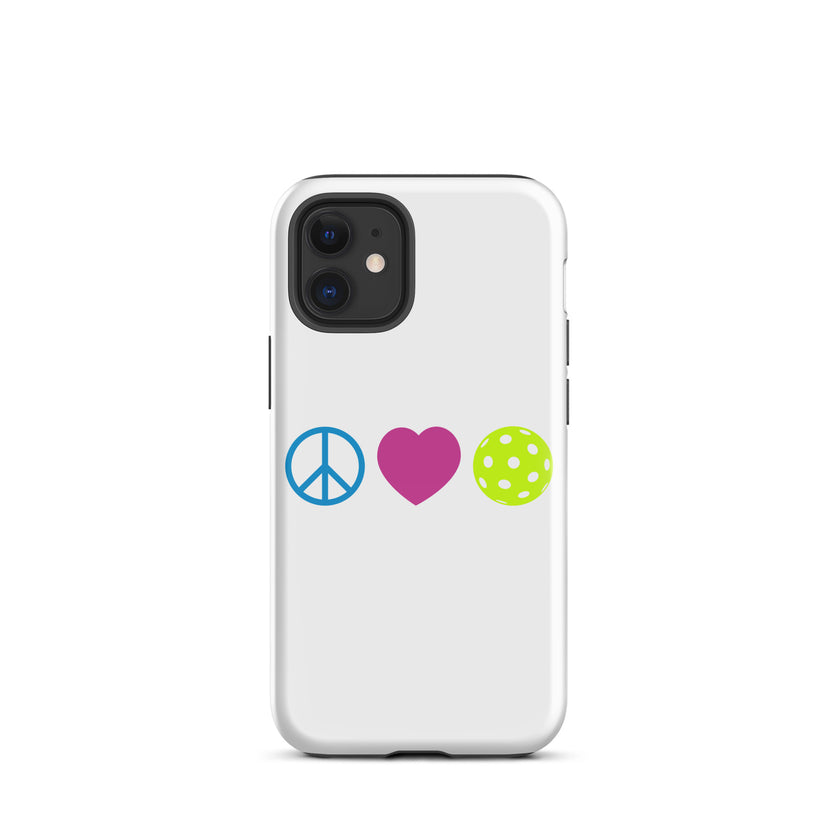 Peace Love Pickleball Tough Case for iPhone®