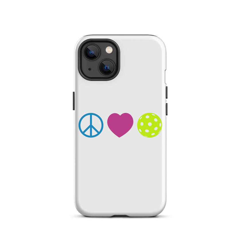 Peace Love Pickleball Tough Case for iPhone®