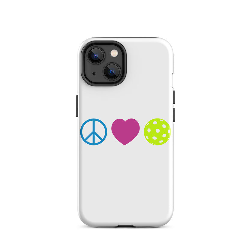 Peace Love Pickleball Tough Case for iPhone®