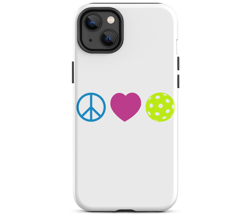 Peace Love Pickleball Tough Case for iPhone®