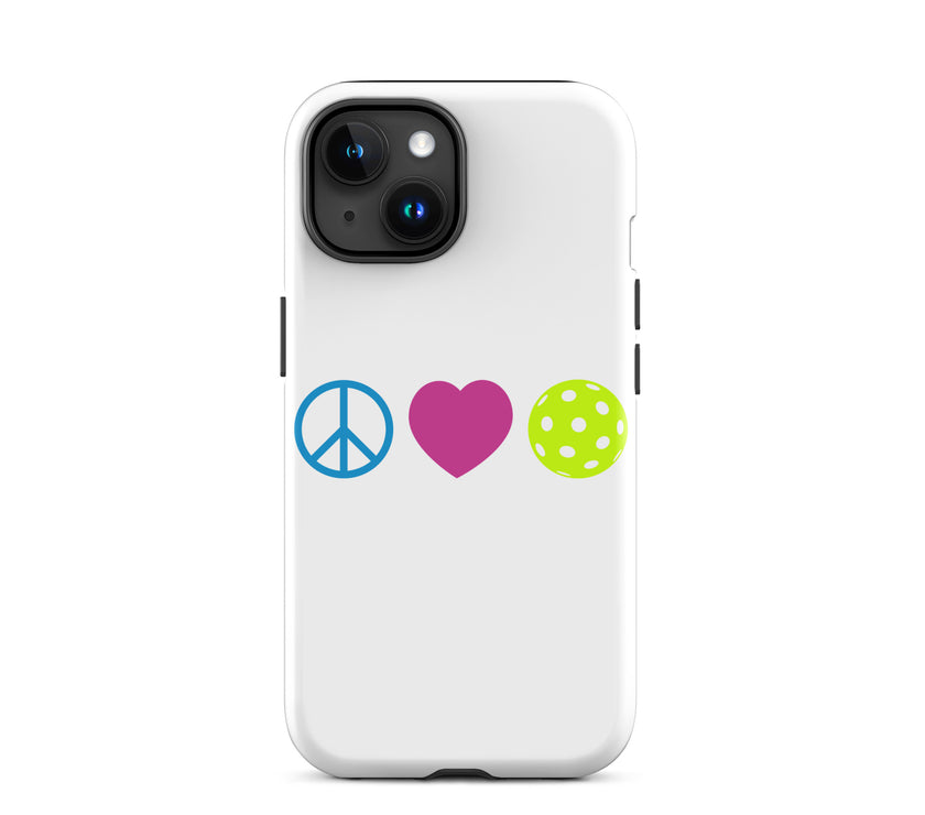 Peace Love Pickleball Tough Case for iPhone®