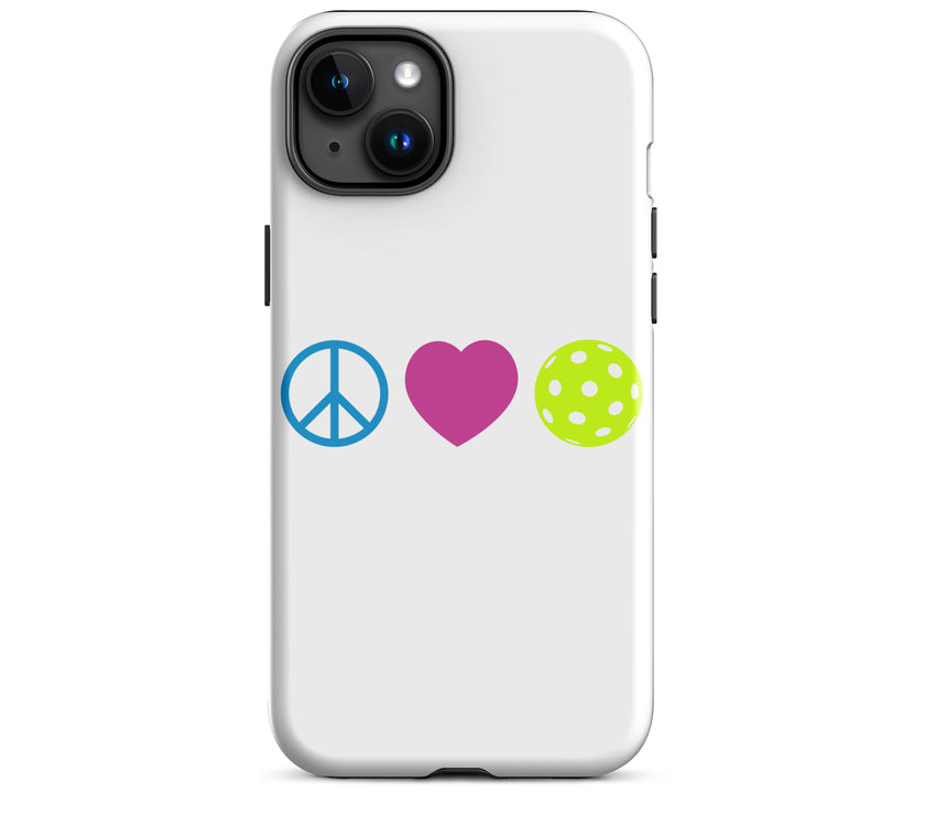 Peace Love Pickleball Tough Case for iPhone®