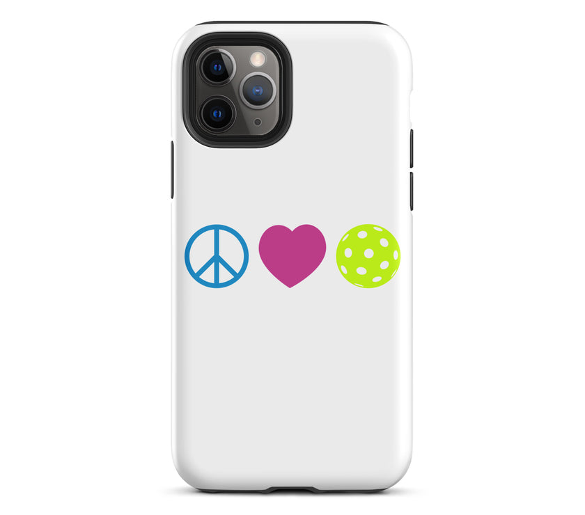 Peace Love Pickleball Tough Case for iPhone®