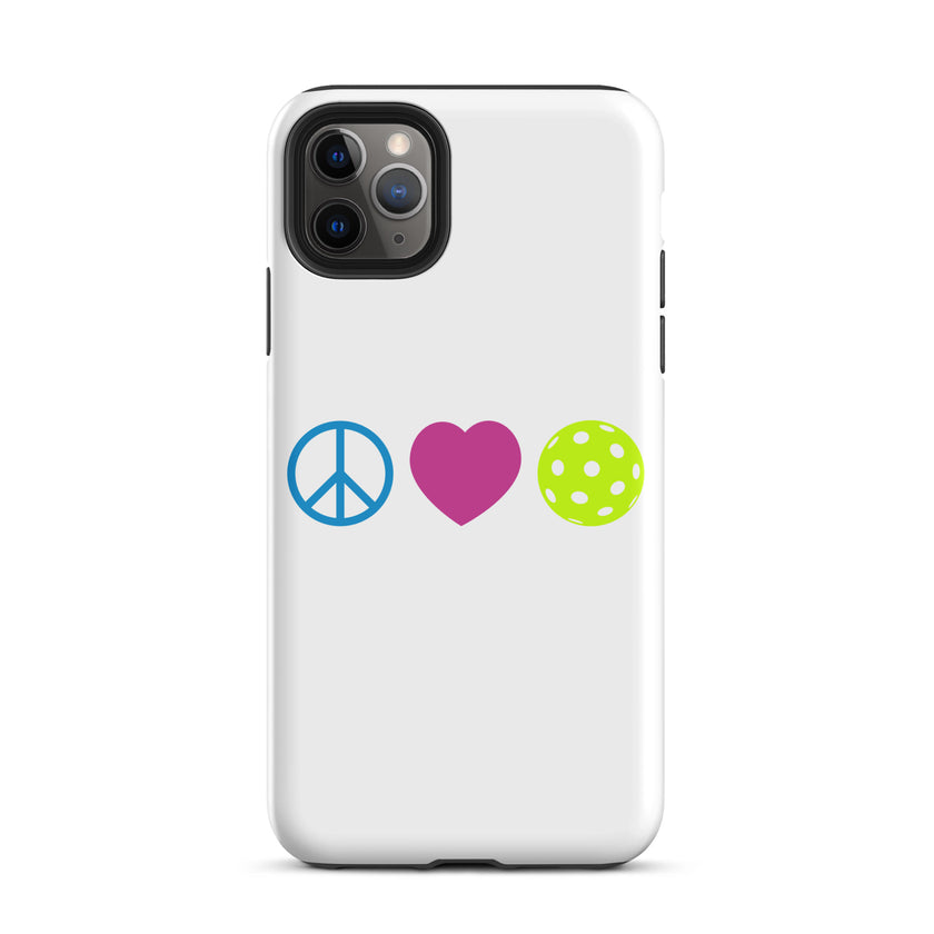 Peace Love Pickleball Tough Case for iPhone®