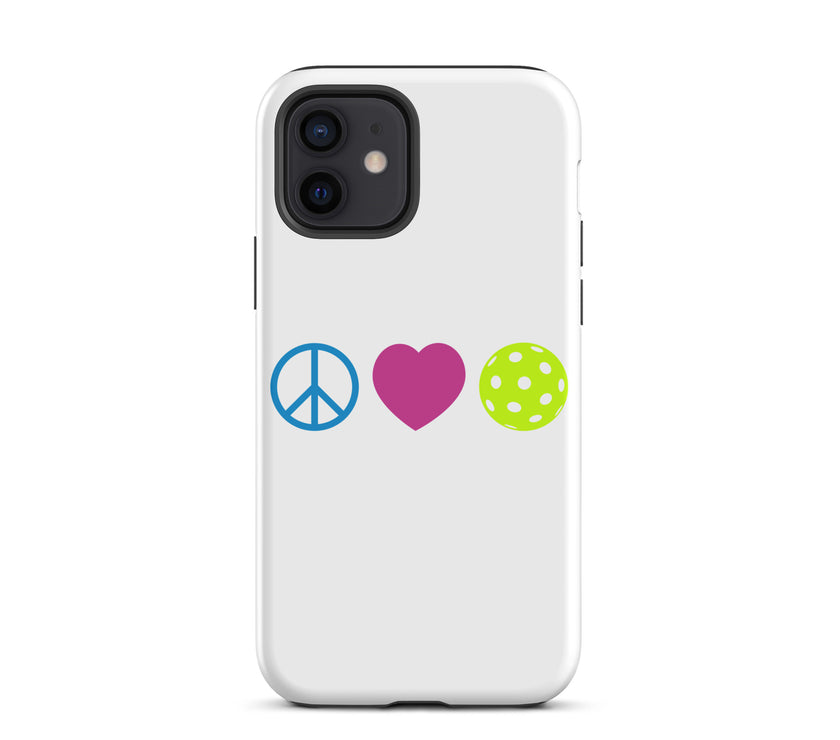 Peace Love Pickleball Tough Case for iPhone®