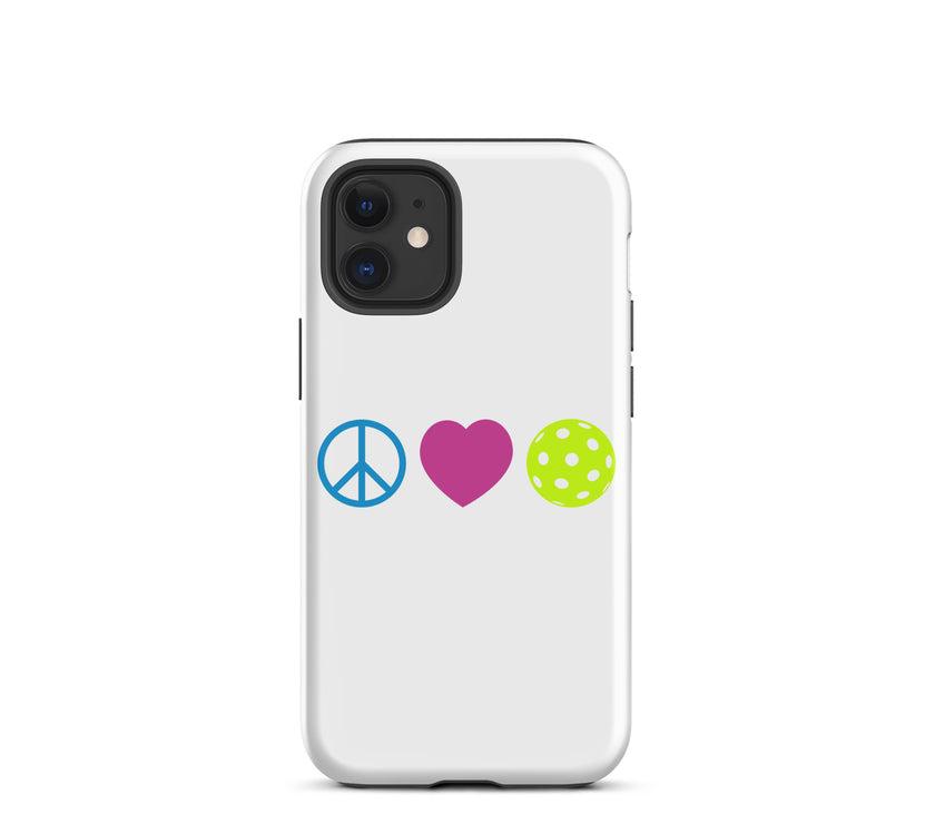 Peace Love Pickleball Tough Case for iPhone®