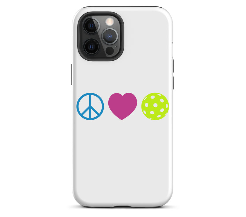 Peace Love Pickleball Tough Case for iPhone®