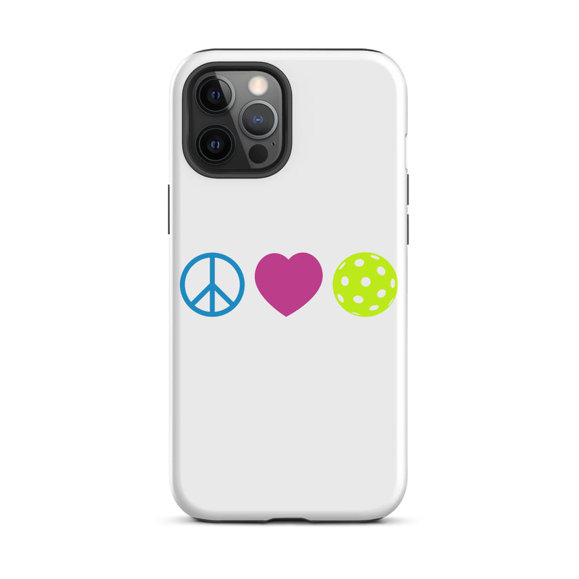 Peace Love Pickleball Tough Case for iPhone®