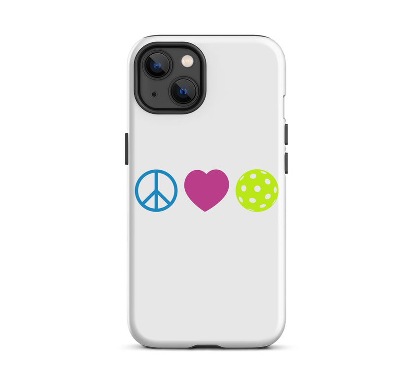 Peace Love Pickleball Tough Case for iPhone®