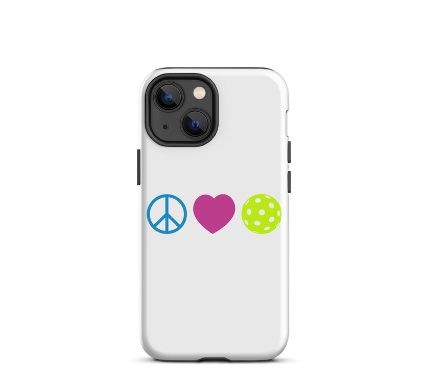 Peace Love Pickleball Tough Case for iPhone®