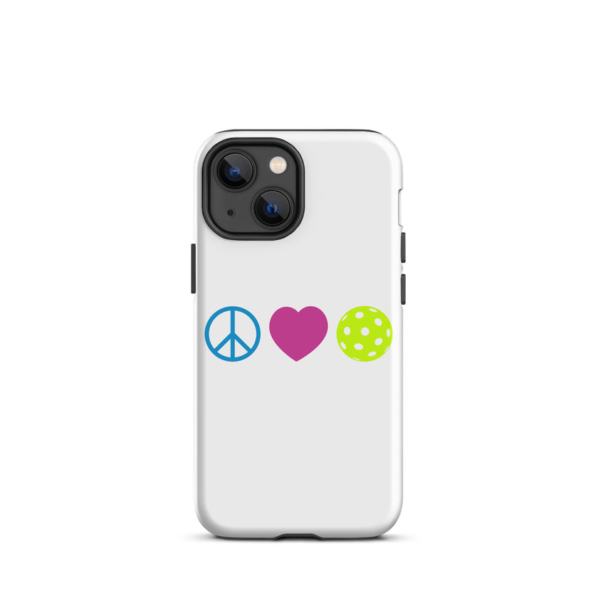 Peace Love Pickleball Tough Case for iPhone®