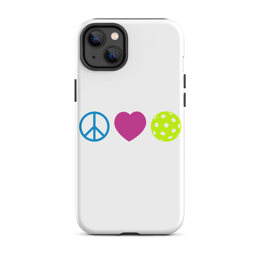 Peace Love Pickleball Tough Case for iPhone®