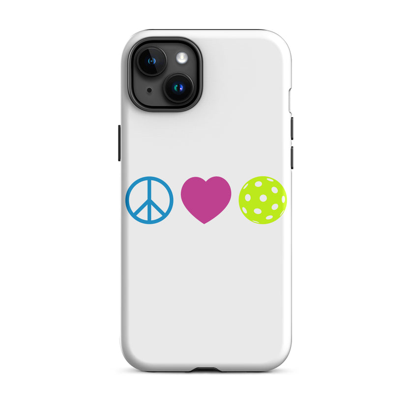 Peace Love Pickleball Tough Case for iPhone®