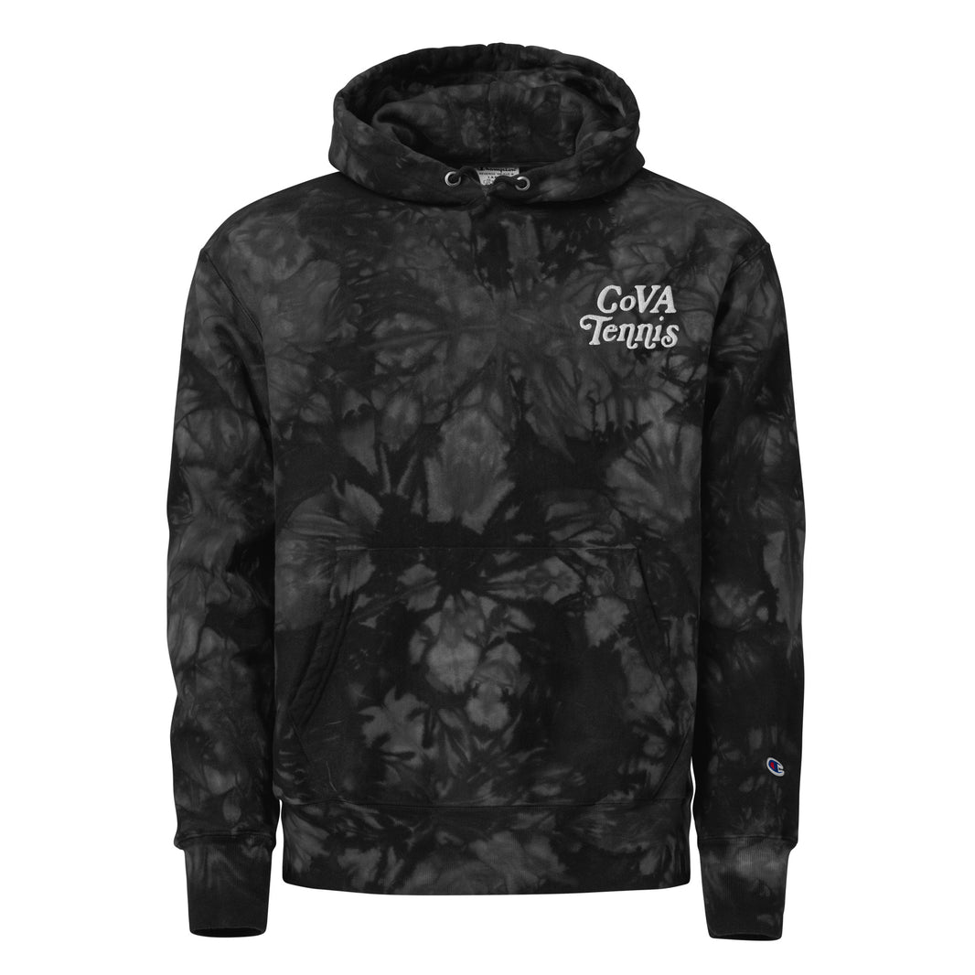 No Doubt CoVA Tennis Script Unisex Champion tie-dye hoodie