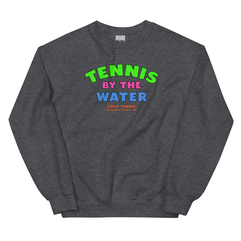 Tennis By The Water Unisex Sweatshirt by CoVA Tennis