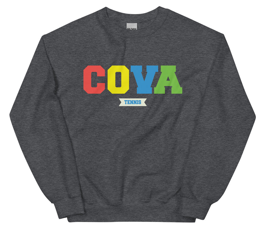 COVA Tennis Rainbow Unisex Heavy Blend Sweatshirt