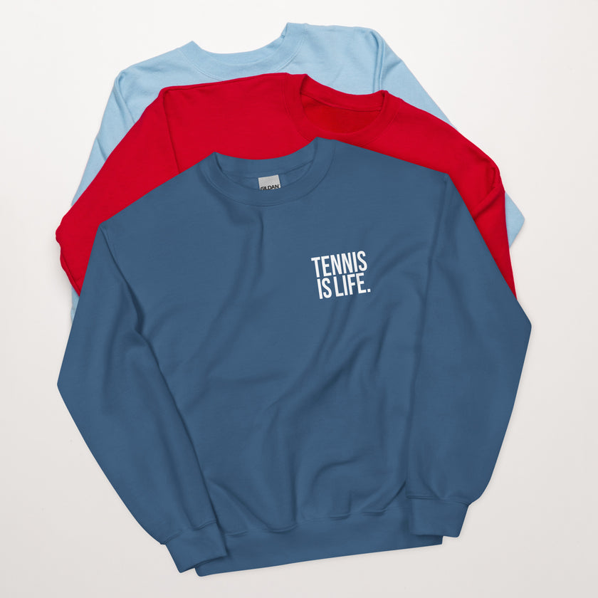 Tennis is LIfe Heavy Blend Unisex Sweatshirt by CoVA Tennis