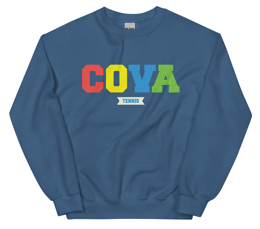 COVA Tennis Rainbow Unisex Heavy Blend Sweatshirt