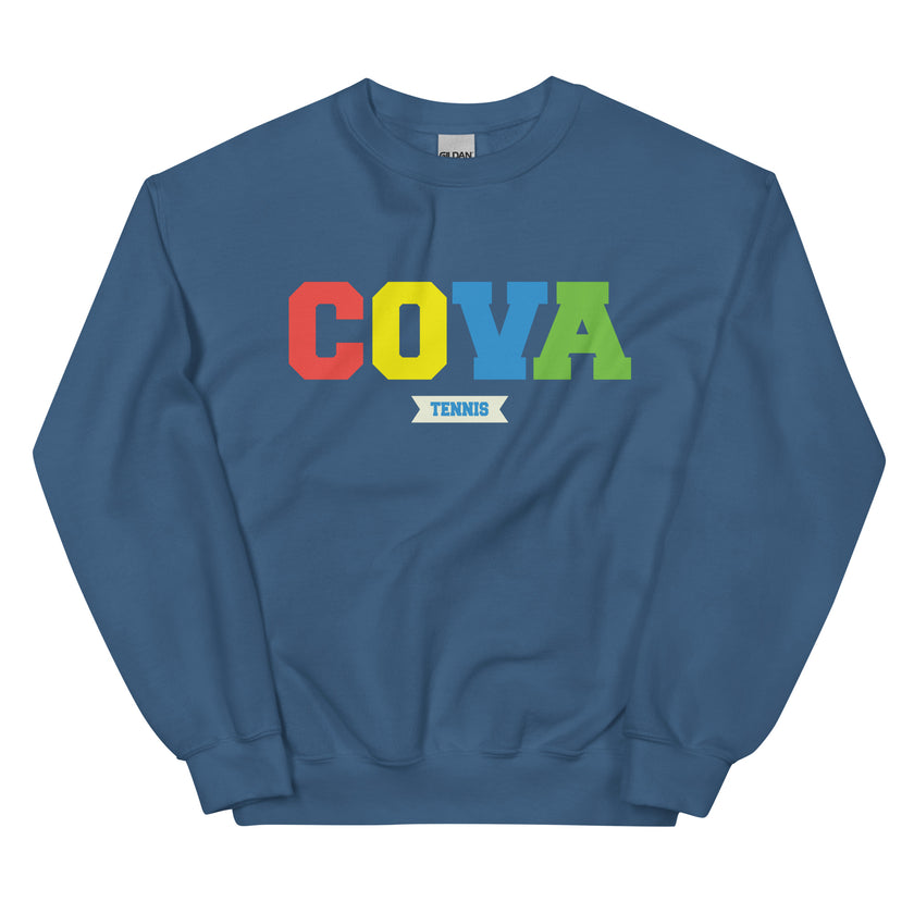 COVA Tennis Rainbow Unisex Heavy Blend Sweatshirt