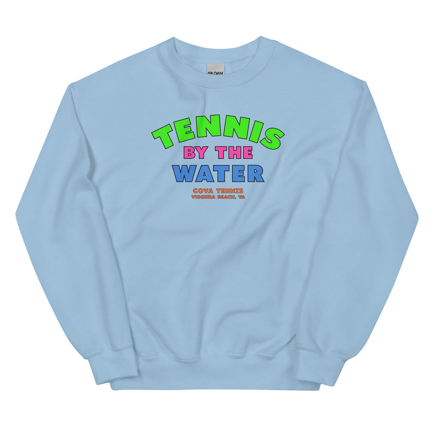 Tennis By The Water Unisex Sweatshirt by CoVA Tennis