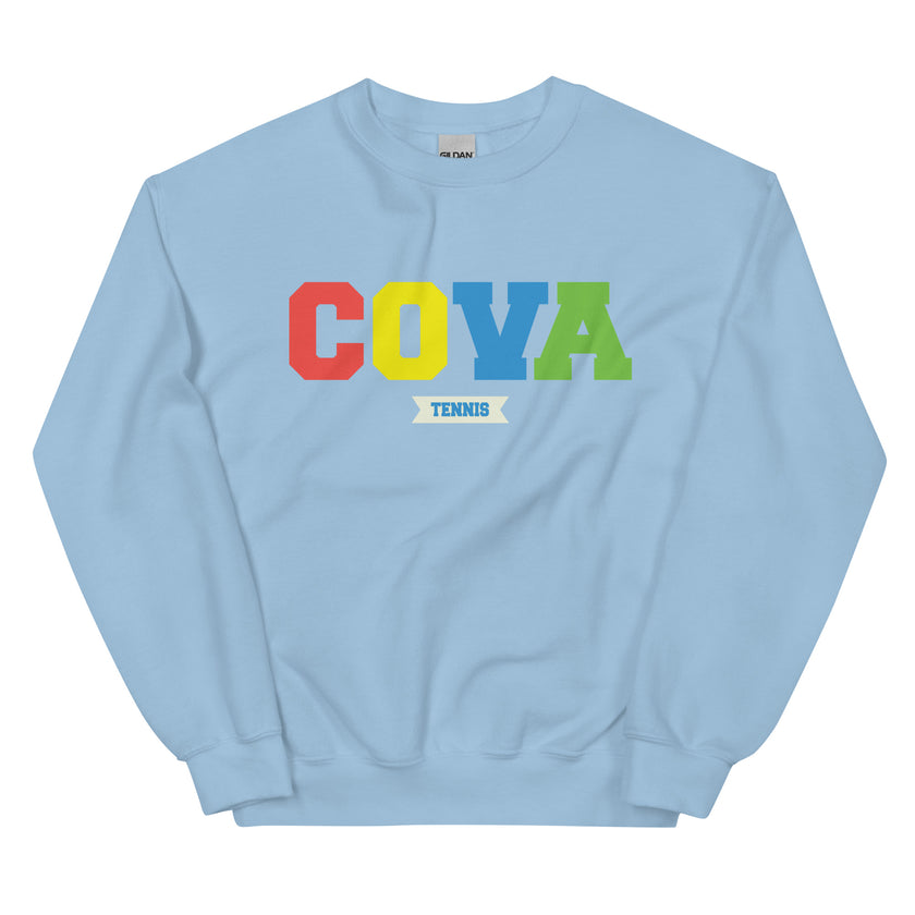 COVA Tennis Rainbow Unisex Heavy Blend Sweatshirt