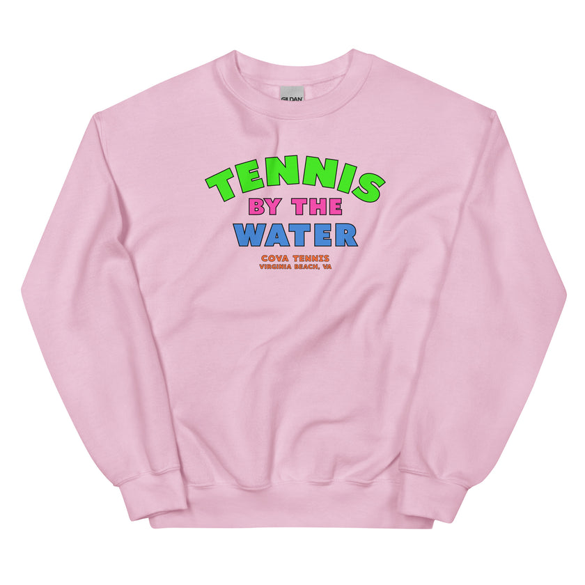 Tennis By The Water Unisex Sweatshirt by CoVA Tennis