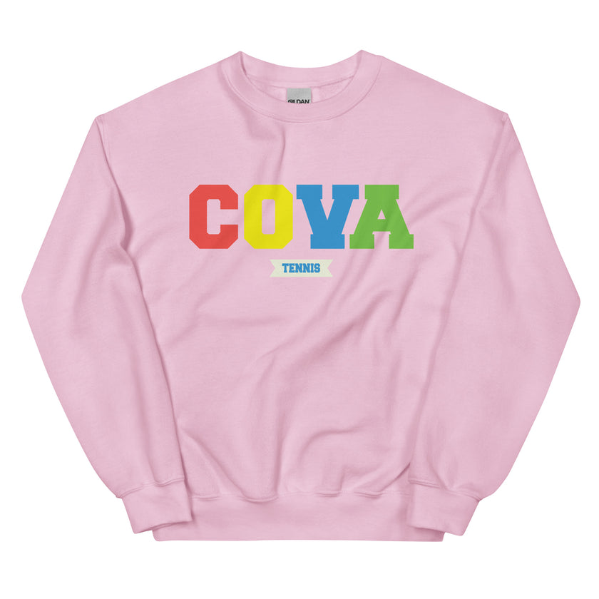 COVA Tennis Rainbow Unisex Heavy Blend Sweatshirt