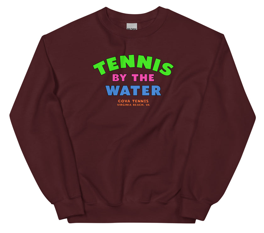 Tennis By The Water Unisex Sweatshirt by CoVA Tennis