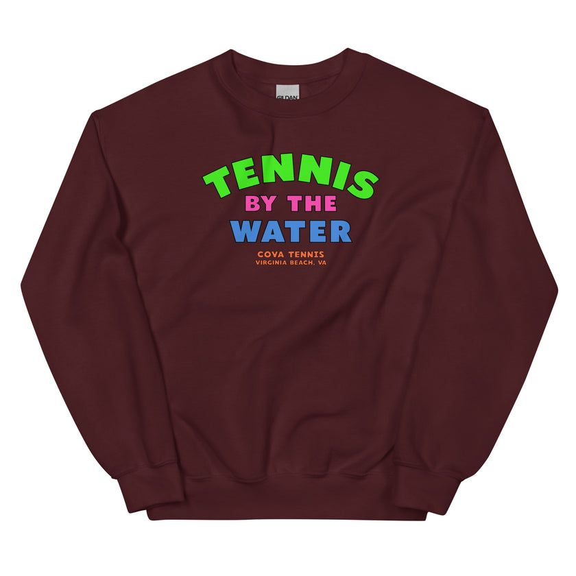 Tennis By The Water Unisex Sweatshirt by CoVA Tennis