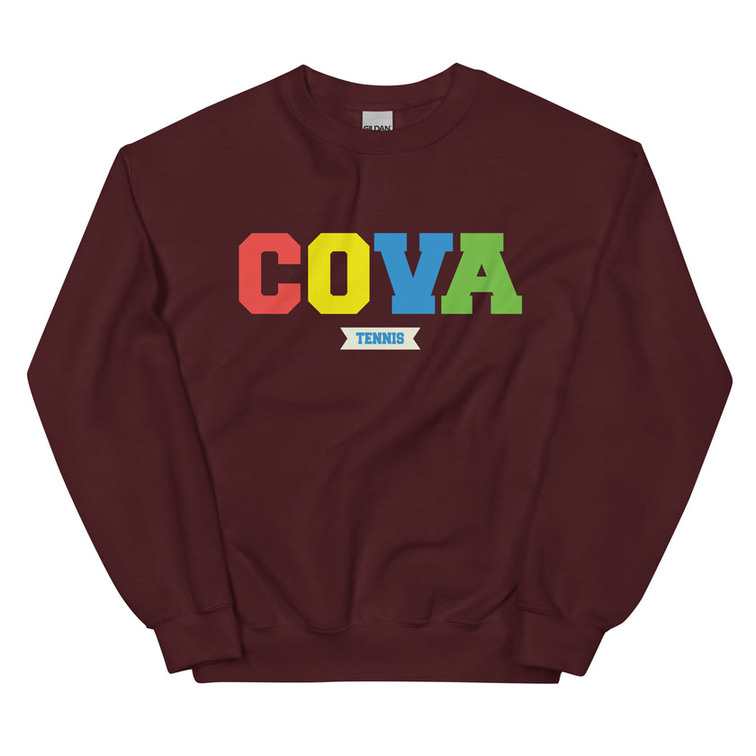 COVA Tennis Rainbow Unisex Heavy Blend Sweatshirt