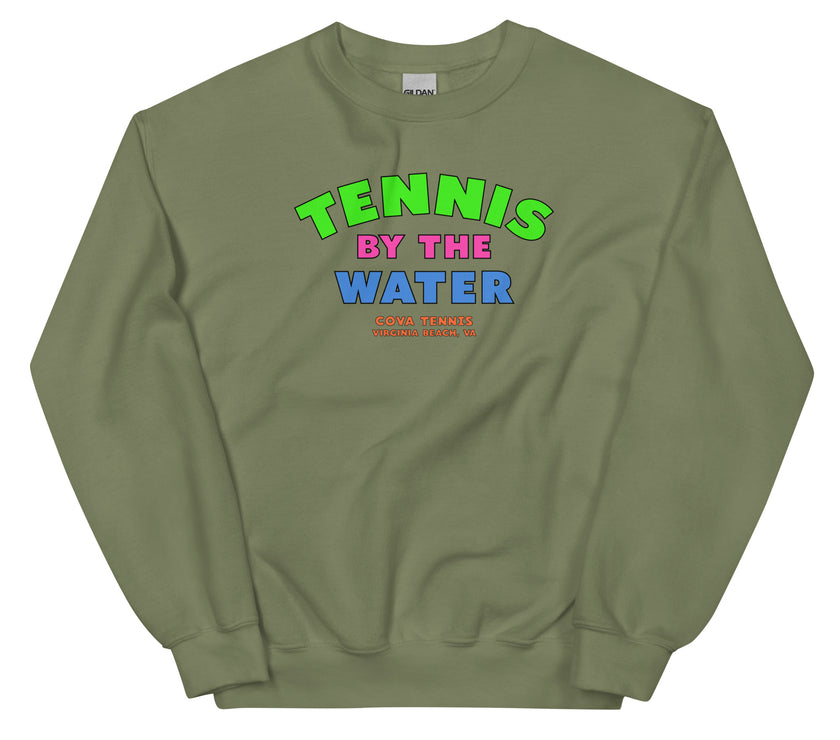 Tennis By The Water Unisex Sweatshirt by CoVA Tennis