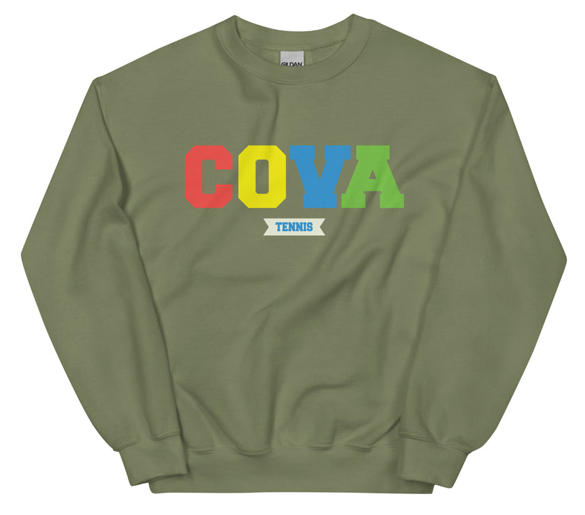 COVA Tennis Rainbow Unisex Heavy Blend Sweatshirt