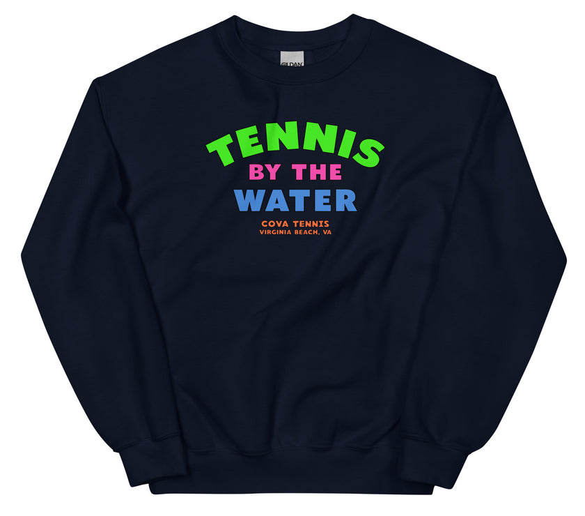 Tennis By The Water Unisex Sweatshirt by CoVA Tennis