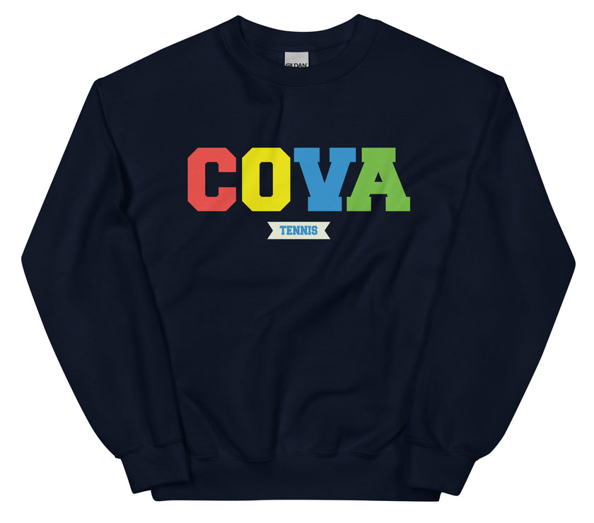 COVA Tennis Rainbow Unisex Heavy Blend Sweatshirt