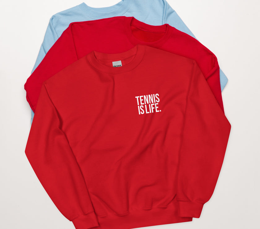 Tennis is LIfe Heavy Blend Unisex Sweatshirt by CoVA Tennis