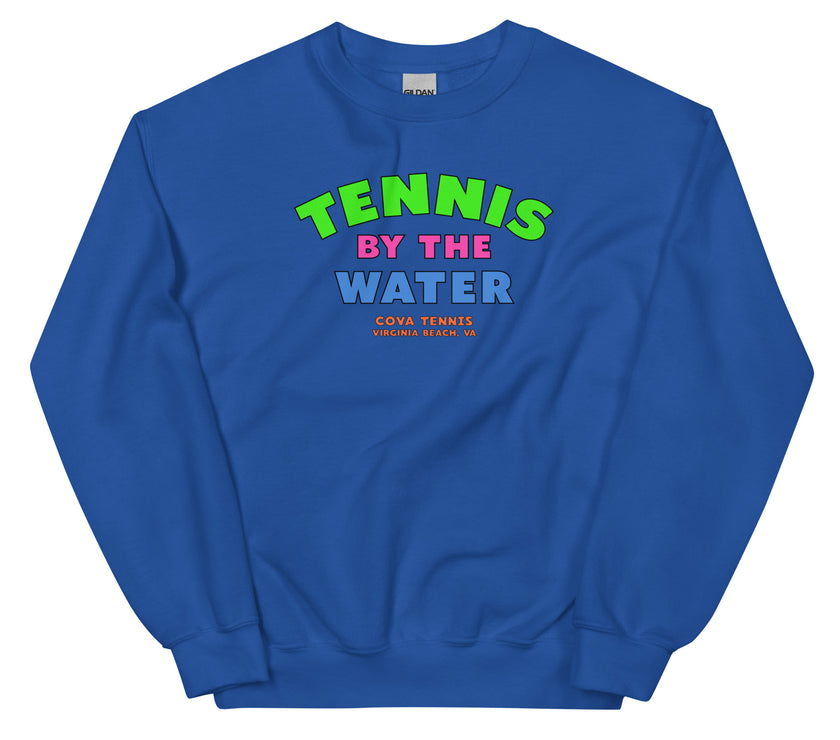 Tennis By The Water Unisex Sweatshirt by CoVA Tennis