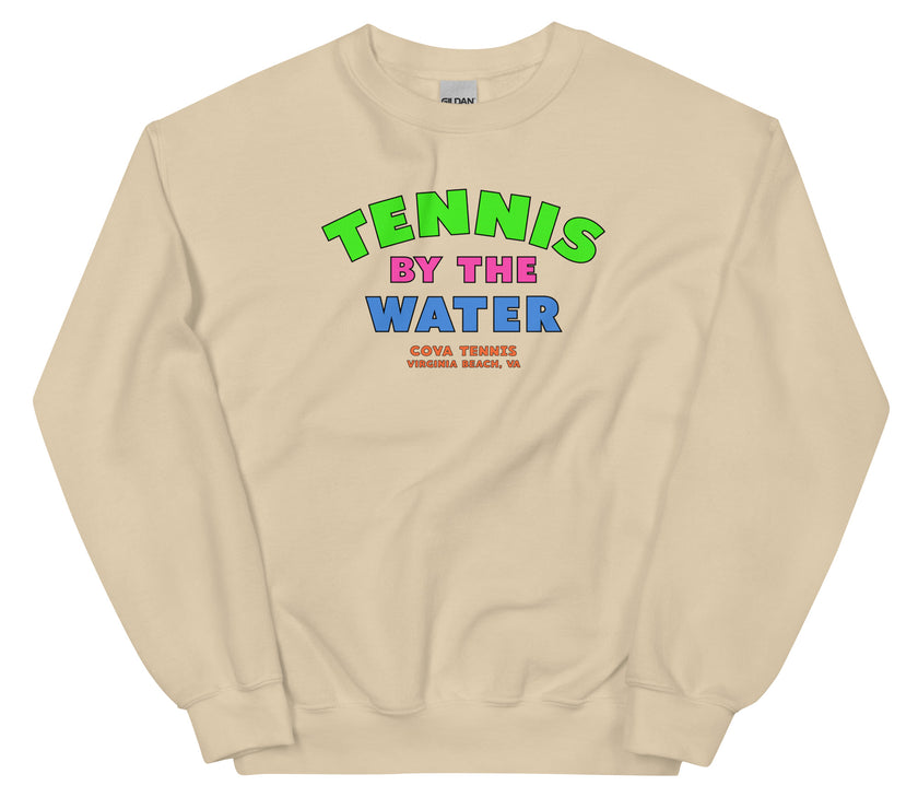 Tennis By The Water Unisex Sweatshirt by CoVA Tennis