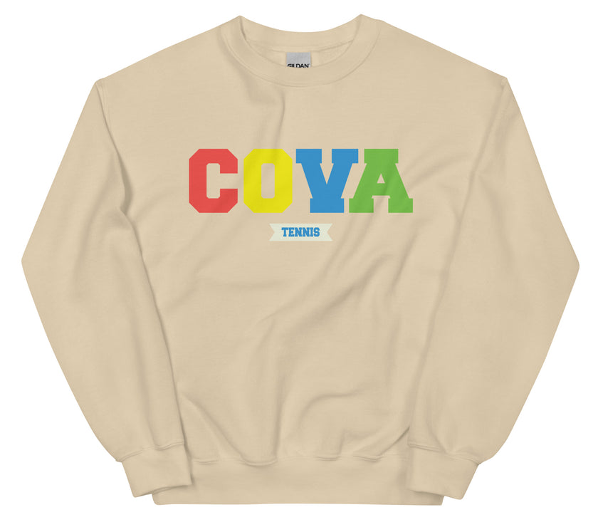 COVA Tennis Rainbow Unisex Heavy Blend Sweatshirt