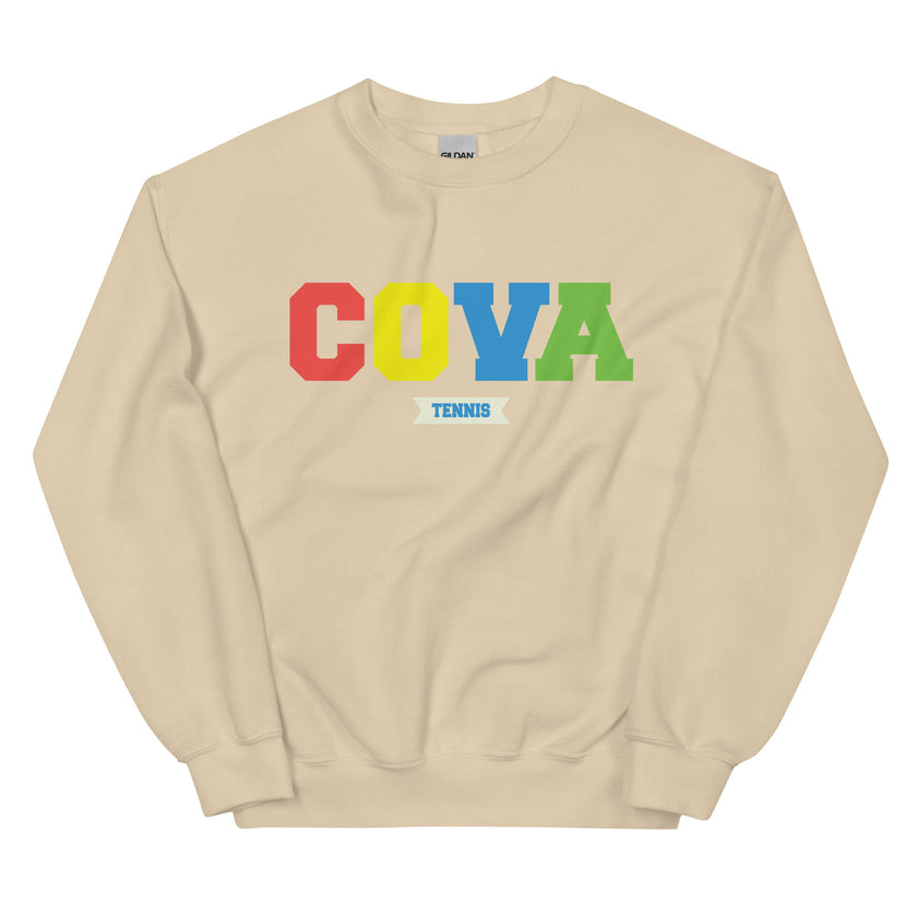 COVA Tennis Rainbow Unisex Heavy Blend Sweatshirt