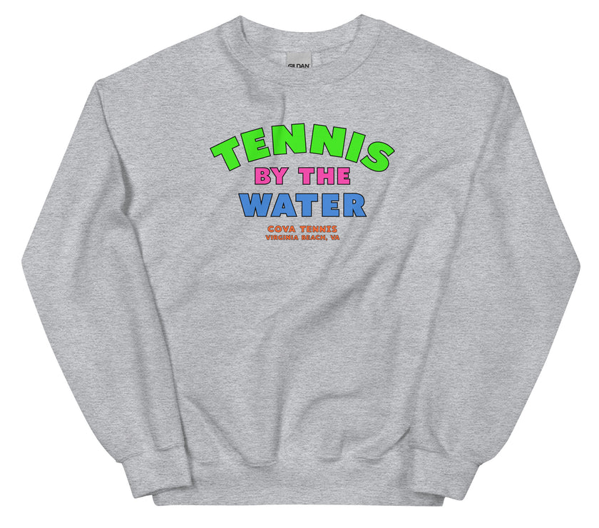 Tennis By The Water Unisex Sweatshirt by CoVA Tennis