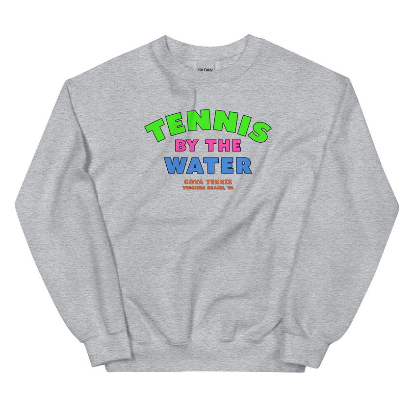 Tennis By The Water Unisex Sweatshirt by CoVA Tennis